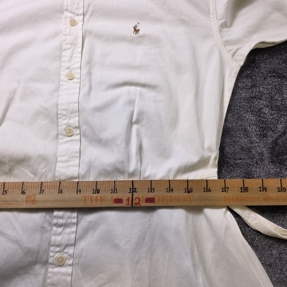 Polo Ralph Lauren Belted Shirt Dress Size 12 Fit Flare Pony Logo Long Sleeve - Picture 7 of 9
